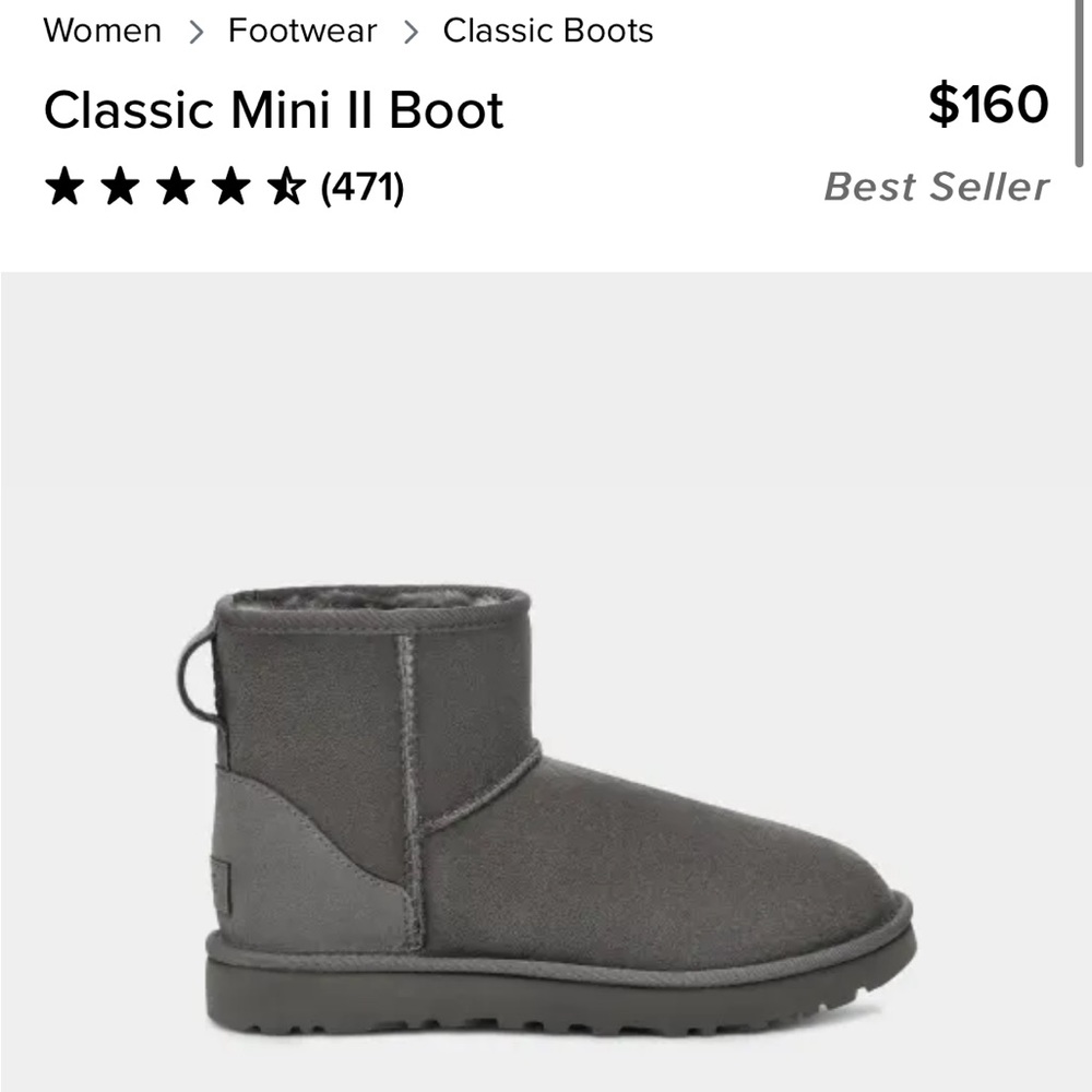 Ugg Mini Boot Gray - image 2